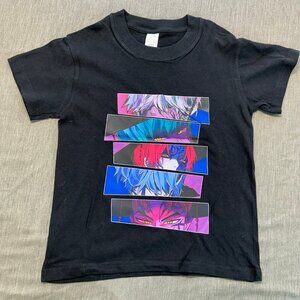 Kpop Hunters Saja Boys Eyes Kids Size 5 Black Cotton T-Shirt